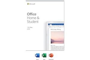 Microsoft Software Microsoft Office Home & Student 2019 | 1 person, Windows 10 PC/Mac Key Card, English
