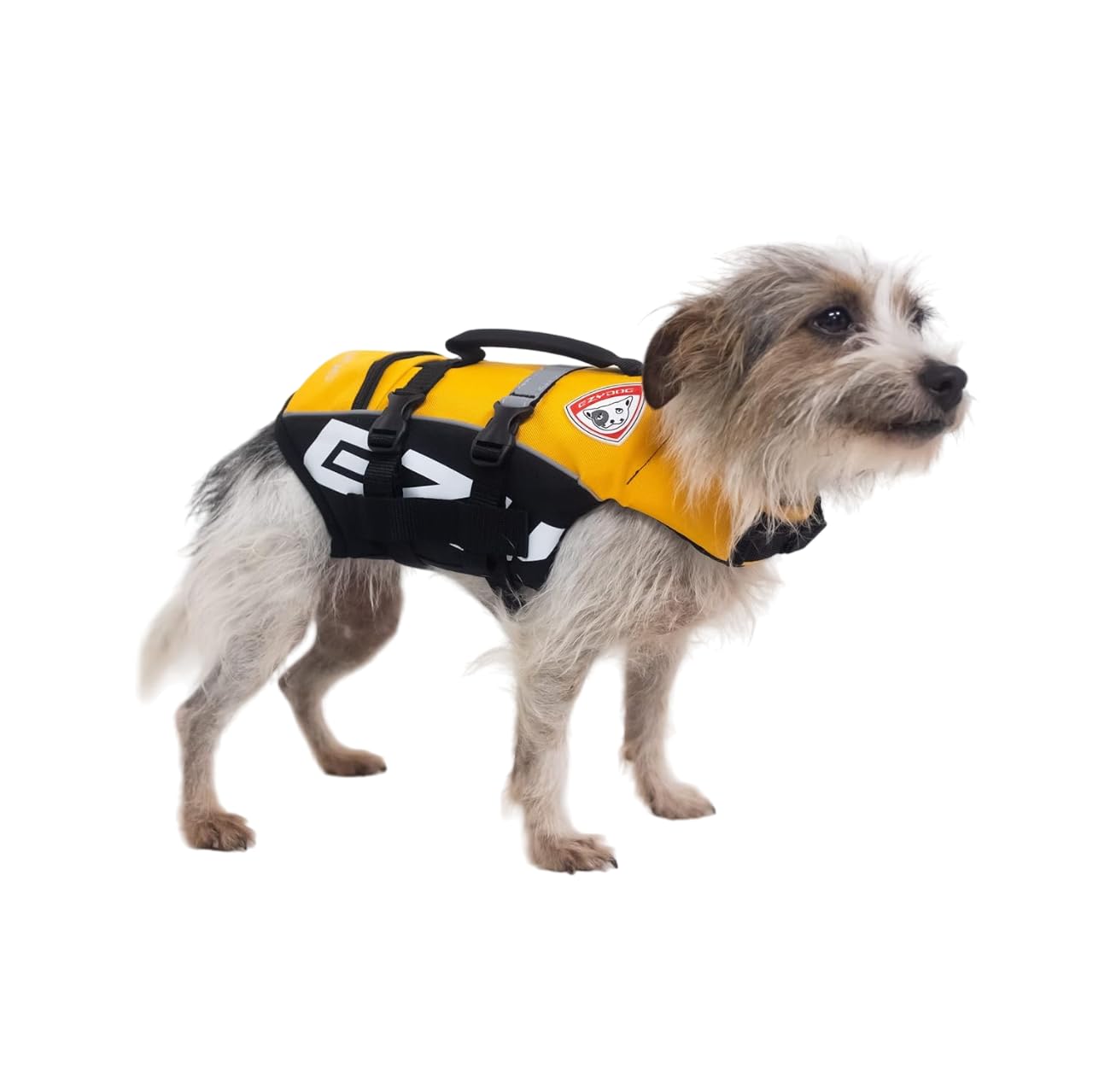EZYDOG Micro DFD Life Jacket | Under 7KG Dog, Boating, Dog Friendly, Paddle Board, Superior Buoyancy, Mirco-Friendly, Rescue Handle, Lifejacket… (Yellow)