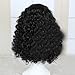 ANOGOL Hair Cap+ Black Curly Wigs for Black Women Wavy Mother Witch Wig Synthetic Movie Cosplay Costume for Halloween Party