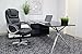 Boss Office Products High Back No Tools Required LeatherPlus Chair in Black