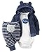 Carter's Baby Boys' 3 Piece Terry Cardigan Set (Baby) - Navy, 6M