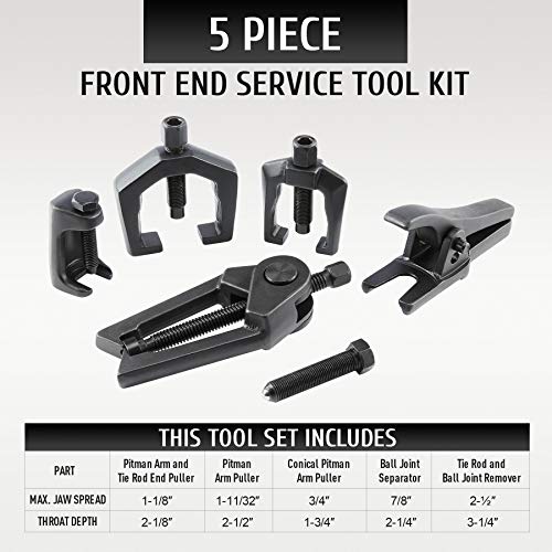 Orion Motor Tech OMT 5in1 Ball Joint Separator, Pitman Arm Puller