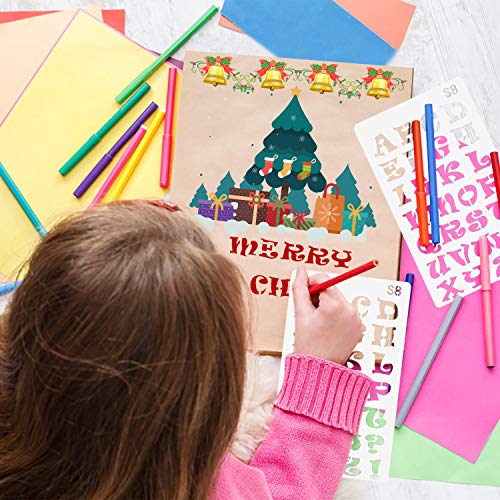 4 Stencils+Drawing+Templates+Notebook+Scrapbook