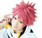 Xcoser Fairy Cosplay Tail Natsu Anime Wig Hair for Halloween