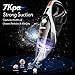 Handheld Vacuum, LOZAYI 7KPA Cordless Vacuum Cleaner Rechargeable Hand Vac, LED Light 100W Stronger Cyclonic Suction Lightweight Wet/Dry Handheld Vacuum Cleaner for Home Pet Hair Car Cleaning-Orange