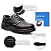 JACKBAGGIO Men's Steel Toe Slip Resistant Uniform Work Shoes (9)