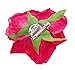 Love Sweety Women Party Big Rose Flower Hairpin Hair Clips Flower Brooch (Hot Pink)