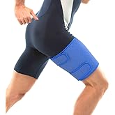 Thigh Support, Super Breathable Thigh Compression Brace Thigh Support Wrap with Anti-Slip Lining for Men & Women Hamstring Injury Prevention and Recovery