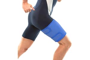 Thigh Support, Super Breathable Thigh Compression Brace Thigh Support Wrap with Anti-Slip Lining for Men & Women Hamstring In