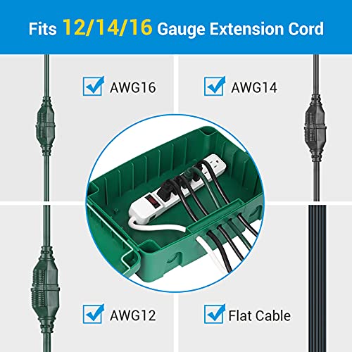 DEWENWILS Outdoor Extension Cord Cover, Waterproof Extension Cord