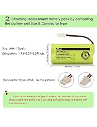 imah ryme B1   1 bt183342 bt283342 Baterías Teléfono inalámbrico para Vtech CS6114 cs6719   2 at & T el51203 teléfono de auriculares (Pack de 3)