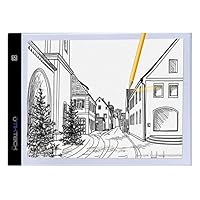 A4 Ultra-Thin Portable LED Light Box Tracer USB Power LED Artcraft Tracing Light Pad Light Box for Artists,Drawing, Sketching, Animation.