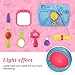 Toyk Super Fun Multifunctional Music Suitcase Kids Learn Beauty Salon Cosmetic Toys Set Lights with Adjustable Sound Educational Music Toys for 1 2 3 4 5 6 7 8 9 10 Year Old Boys Girls