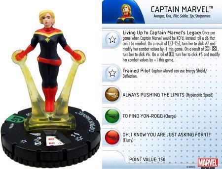 Marvel Heroclix: Guardians of the Galaxy Set Captain Marvel #019a