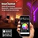 Smart LED Light Bulb - IVYOCK Color Changing Bulbs - Bluetooth Smartphone Controlled, Mood Lighting, Dimmable Reading Light, or Timer Wake Up Lightbulbs - Multicolored Party Lights