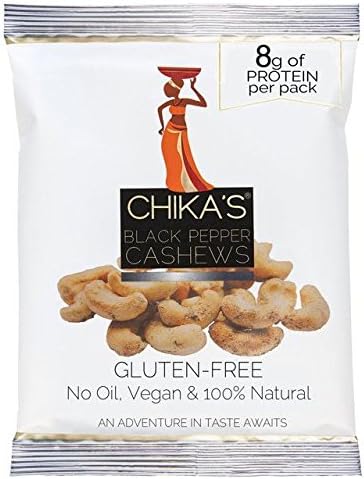 Chika'sSea Salt & Black Pepper Cashews - 45g (0.1lbs)