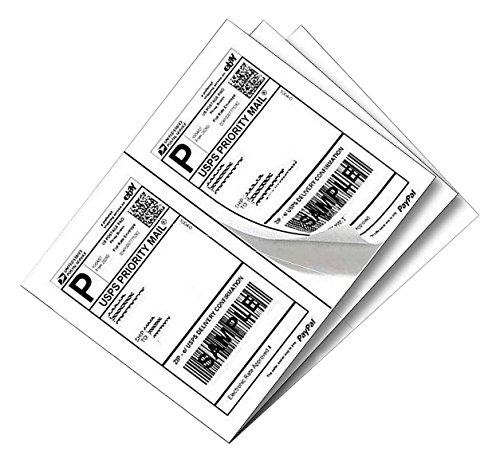 image for 9527 Product Half Sheet Self Adhesive Shipping Labels for Laser & Inkj