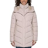 Andrew Marc Women's Mixed Media Hooded Puffer Jacket