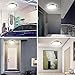 CORSO 16inch LED Motion Sensor Light 15W 1050LM with Motion Detector & Daylight Sensor, Round Flush Mount Ceiling Light Fixture 3000K Warm White for Indoor/Outdoor Hallway Stair Garage Balcony Pantry