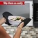 The Ultimate Pot Holders / Oven Mitts | 100% Silicone Mitt is Healthier Than Cotton & Easier to Clean, Won't Grow Mold or Bacteria | Unique Design Makes it Safe, Non-Slip & Flexible (Gray, Set of 2)