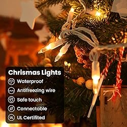 300-Count Warm White Christmas Lights, 75ft