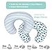 Nursing Pillow Cover 2 Pack Breastfeeding Pillow Slipcover for Moms, 100% Natural Cotton Slipcovers for Baby, Fits Standard Infant Nursing Pillows