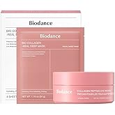 BIODANCE Collagen Anti-Aging Set: Bio Collagen Real Deep Mask & Collagen Peptide Eye Patches, Set for Face & Smile Lines, Korean Skin Care, Valentines Day Gifts for Her