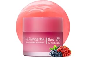 SOKGO Hydrating Sleeping Lip Mask for Intense Overnight Moisture. (1, Berry)