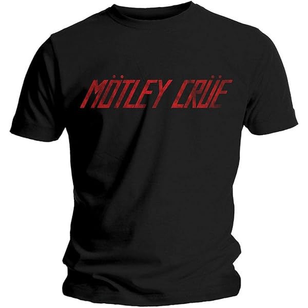 Motley Crue Men's Final Tour Tattoo Slim Fit T-shirt X-Large Red