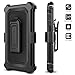 Evocel Explorer Series Phone Case Compatible with G Stylo 3 (2017 Release) with Belt Clip Holster and Slim Profile, Black