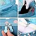iSuperb® Travel Bra Organizer Bag Underwear Pouch Waterproof Personal Garment Bag Case (Dark Blue with Polka Dot)