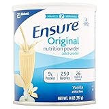 6 CANS ENSURE SHAKE POWDER HOMEMADE VANILLA 14OZ.