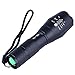 Hatori XML T6 LED Flashlight 5 Mode Zoomable Torch with Battery and Charger (Flashlight Kits)