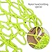 lailai Universal Indoor & Outdoor Nylon Basketball Hoop Net Replacement Glow in The Dark, Portable Nylon Basketball Net Replacement (Fluorescent Green)