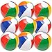 Bedwina Inflatable Beach Balls Bulk - (Pack of 12) 16 Inch Inflatable Rainbow Beach Balls for Kids, Dozen Beach Ball for Kids, Rainbow Party Decorations
