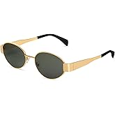 BUTABY Retro Oval Sunglasses for Women Men Designer Trendy Sun Glasses Classic Shades UV400 Protection
