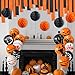 TUPARKA 82Pcs Halloween Balloons Decorations Set, Including Halloween Crepe Streamers and Honeycomb Balls for Halloween Party Indoor Outdoor Decorations