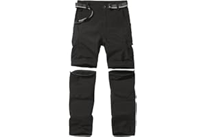 JOMLUN Boy’s Scout Pants Convertible Hiking Quick Dry Zip Off Pants Outdoor Climbing Casual Trouser Kids Youth Cargo Pants