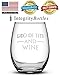 Integrity Bottles, GOT, God of Tits and Wine, Premium Stemless Wine Glass, Handmade, Handblown, Hand Etched Gifts, Sand Carved, 16oz