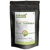 100% Pure Grade A Thanaka Face and Body Powder for Dark Spot, Acne Scars and Melasma Treatment -Sun Protection - Skin Whitening & Radiance Helps Anti-Acne + Aging, 50gm