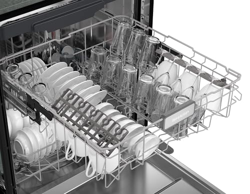 Sharp SDW6888JS 42 dBA Stainless Fully Integrated Built-in Smart Dishwasher