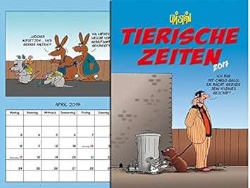 Uli Stein Tierische Zeiten Kalender Wandkalender Spiralkalender 2017 24x33 Cm Amazon De Burobedarf Schreibwaren