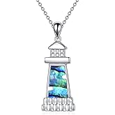 ONEFINITY Lighthouse Necklace for Women Sterling Silver Lighthouse Pendant Necklace Birthday Jewelry Gift for Women