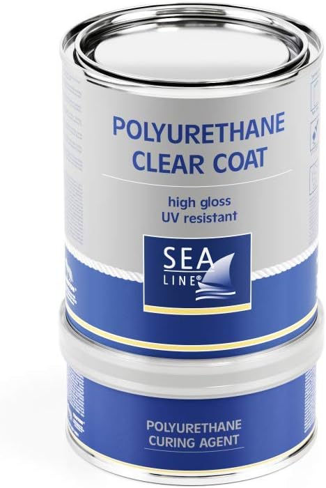 Polyurethane CLEAR COAT 2:1, topcoat yacht paint, 750ml, marine boat