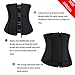 BRABIC Women's Neoprene Zipper & Buckle Underbust Cincher Waist Trainer Corset Sport Workout Body Shaper Tummy Control (S (US 0-4), Black Sauna Waist Trainer)