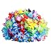 Luau party supplies-36ct tropical hawaiian luau flower leis +12ct luau lei bracelets,hawaiian luau party decorations party favors