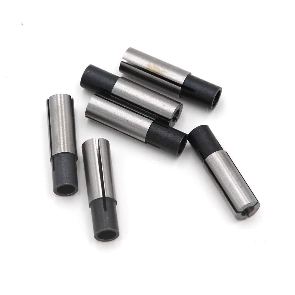 6 Pics 6mm to 3.175mm 1/8" Engraving Bit CNC Router Tool Adapter Collet