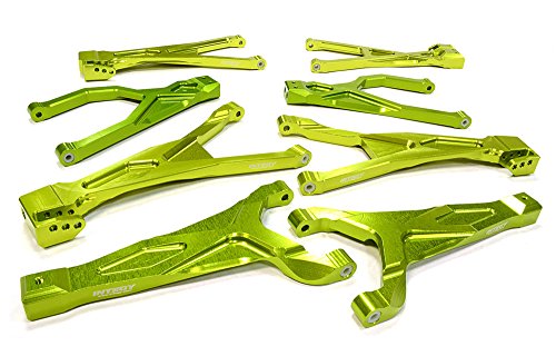Integy RC Model Hop-ups C25904GREEN Billet Machined Suspension Kit for Traxxas 1/10 Scale Summit 4WD