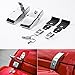 Routen Stainless Steel Hood Latches Hood Lock Catch Latches Kit for Jeep Wrangler JK 2007-2017 (Silver)