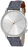 KOMONO Unisex KOM-W2101 Winston Heritage Series Analog Display Japanese Quartz Blue Watch